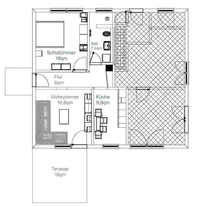 Ferienwohnung für 4 Personen, mit Garten in Weiler-Simmerberg - 4