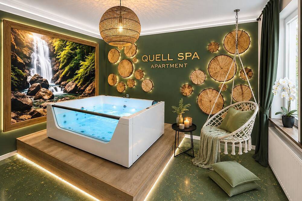 Ganze Wohnung, Neu Neu ist das Quell Spa Apartment mit Bergblick in Mürlenbach, Vulkaneifel