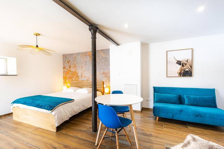 Chambre d’hôte pour 2 personnes, avec Terrasse ainsi que Jardin et Vue