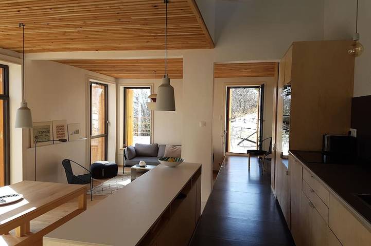 Chalet pour 9 personnes, avec jardin