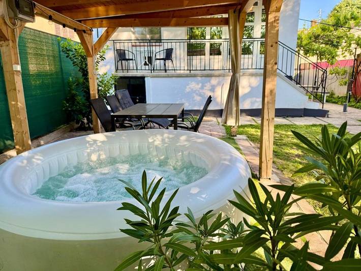 Dom dla 4 osób, z jacuzzi i ogród w Hajdúszoboszló