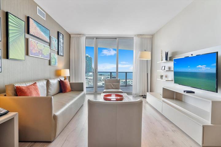 Apartamento entero, Apartamento de vacaciones para 6 personas con balcón in Hollywood Beach (FL), Hallandale Beach