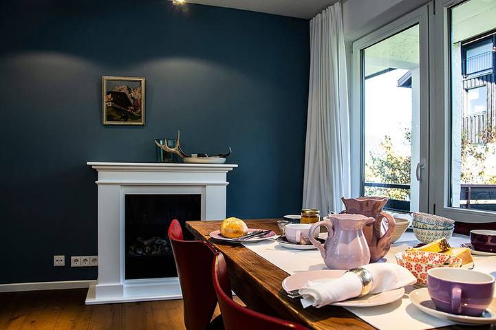 Ferienwohnung für 4 Personen, mit Balkon und Sauna sowie Garten in Steibis