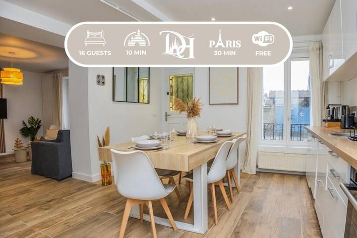 Location de vacances pour 16 personnes, avec vue à Villeneuve-le-Comte