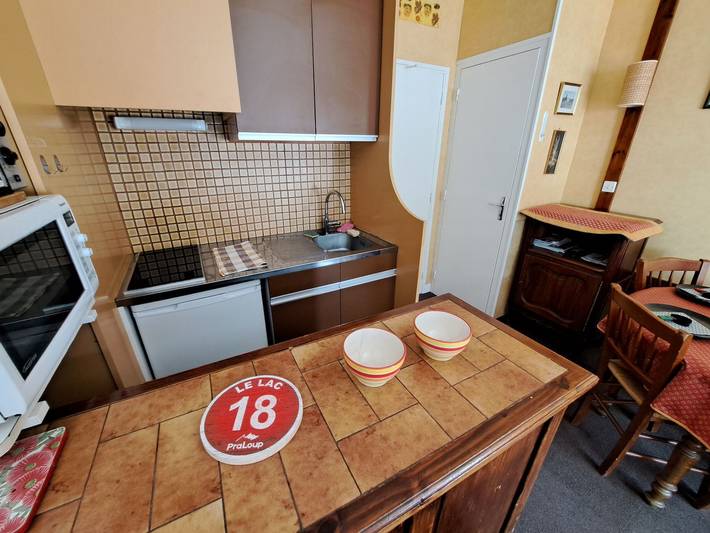 Entire studio, Studio cabin in Pra-Loup with balcony and mountain view in Pra-Loup, Uvernet-Fours