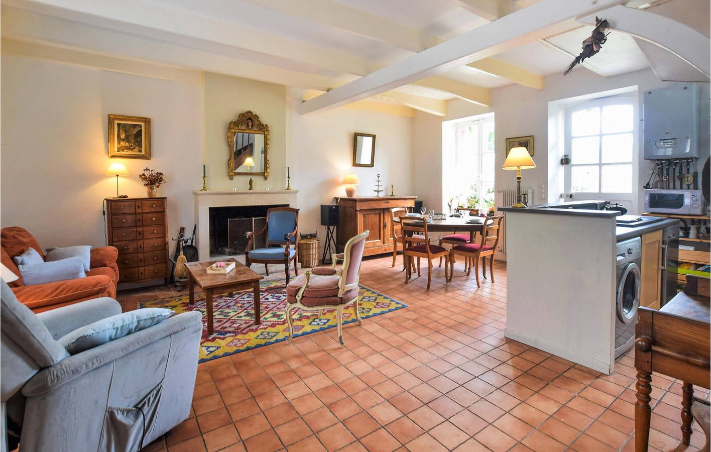 Appartement am Strand mit Garten und Parkplatz in Saint-Jean-le-Thomas, Mont-Saint-Michel-Bucht