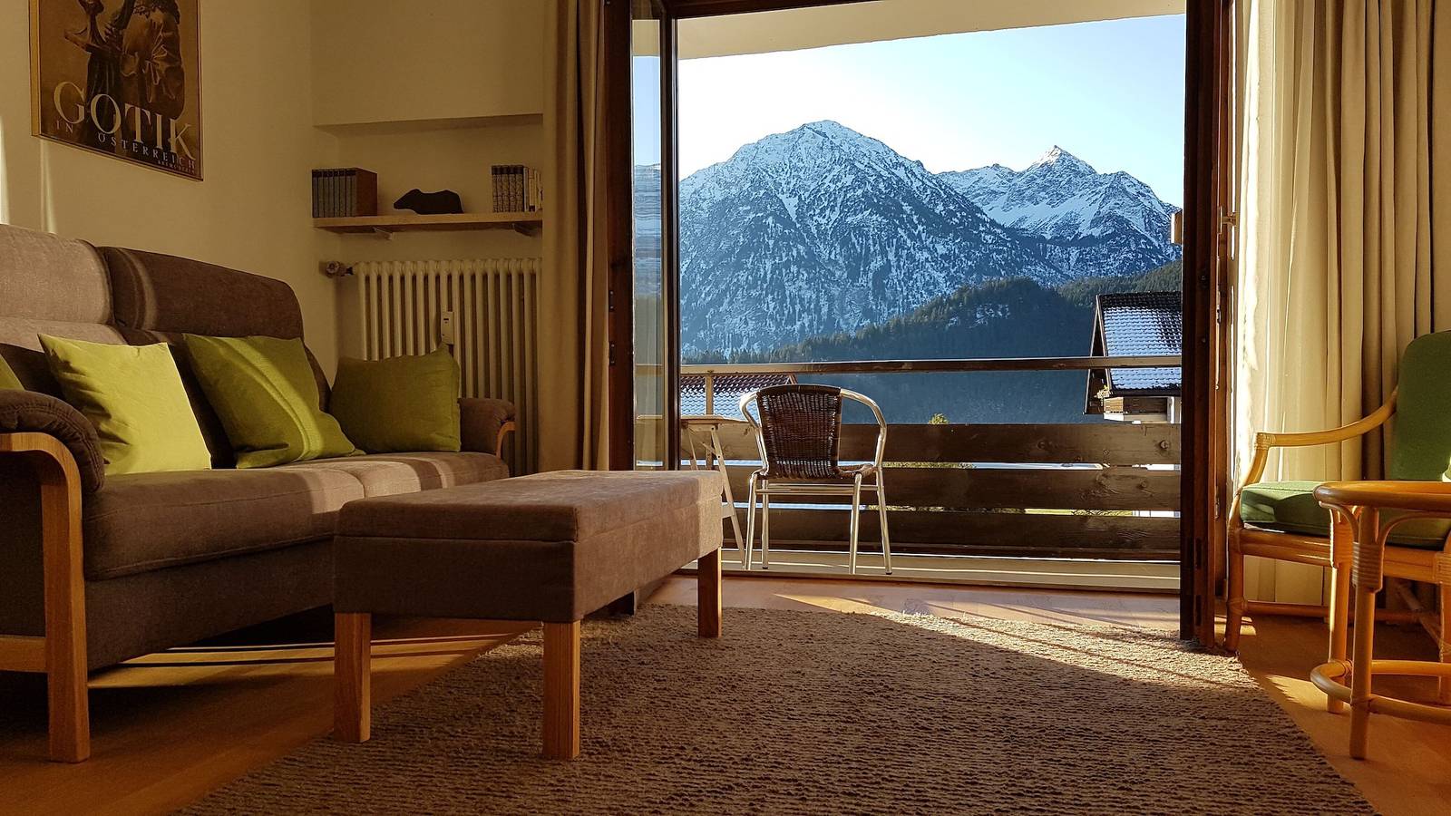 Ganze Wohnung, Ferienwohnung 'Halder' mit Bergblick, Balkon und Wlan in Bad Oberdorf, Bad Hindelang