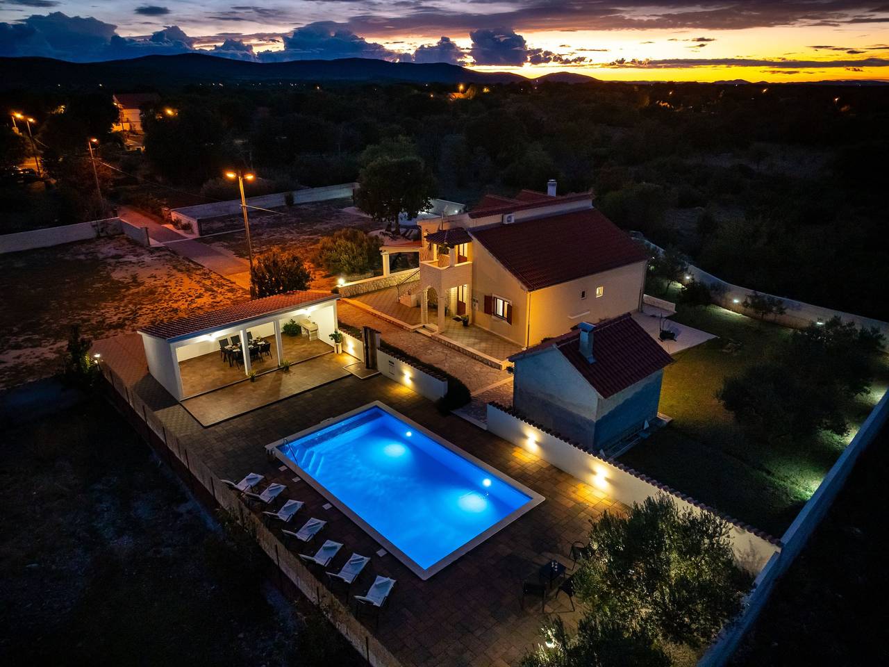 Friedliche Villa in der Nähe der Krka-Wasserfälle in Skradin, Šibenik-Knin
