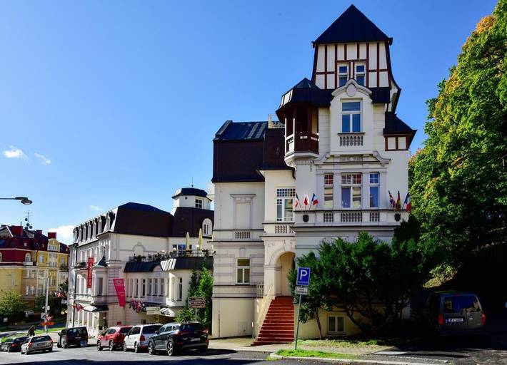 Hotel für 2 Personen, mit Sauna und Pool sowie Terrasse, mit Haustier in Marienbad