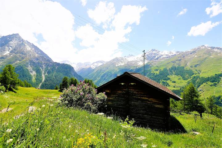 Ferienhaus für 4 Personen, mit Garten in Evolène