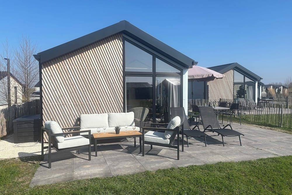Chalet Casa Kampen mit Wassergrundstück, Steg und Zaun für 4 Personen in Kampen in Kampen, Veluwemeer