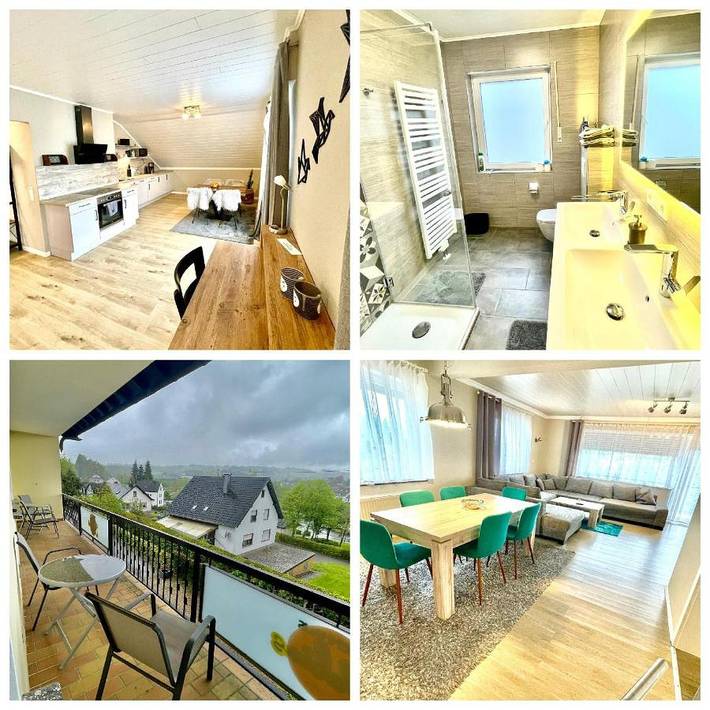 Ferienwohnung für 2 Personen, mit Balkon und Garten sowie Ausblick in Kelberg