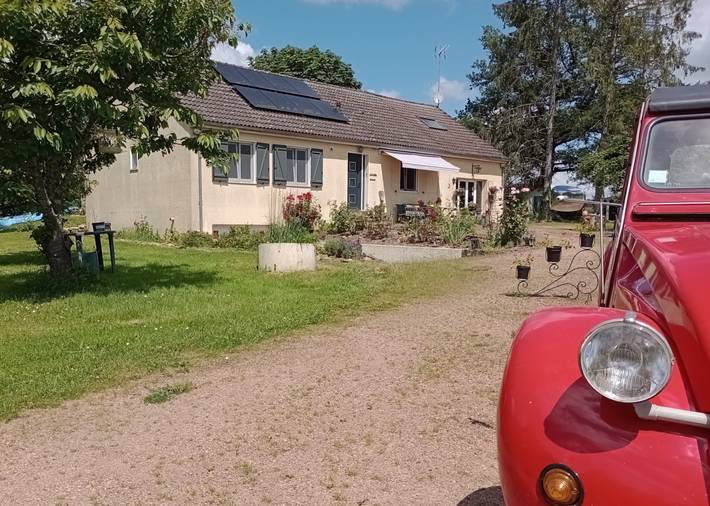 Chambre d’hôte pour 4 personnes, avec Terrasse et Jardin