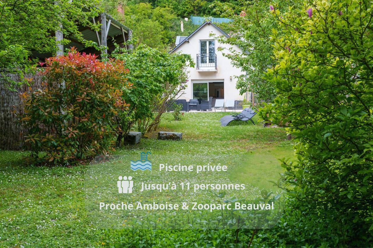 Grande maison 11 pers piscine & Châteaux Loire in Chançay, Région de Tours