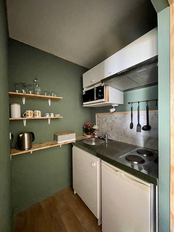 Studio pour 4 personnes, avec Jardin