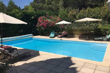 Location de vacances pour 10 personnes, avec jardin à Grabels