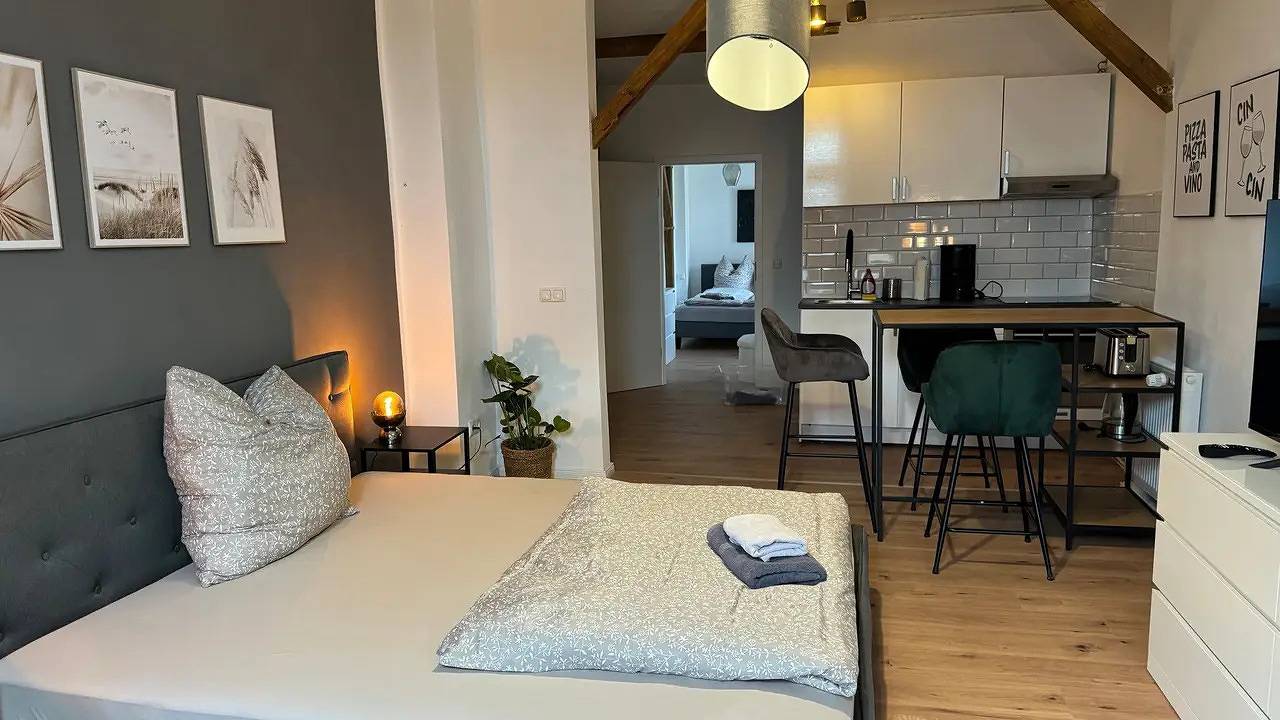 Ganze Ferienwohnung, Ferienwohnung für 4 Personen (50 m²) in Halle (Saale) in Halle, Saale-Unstrut