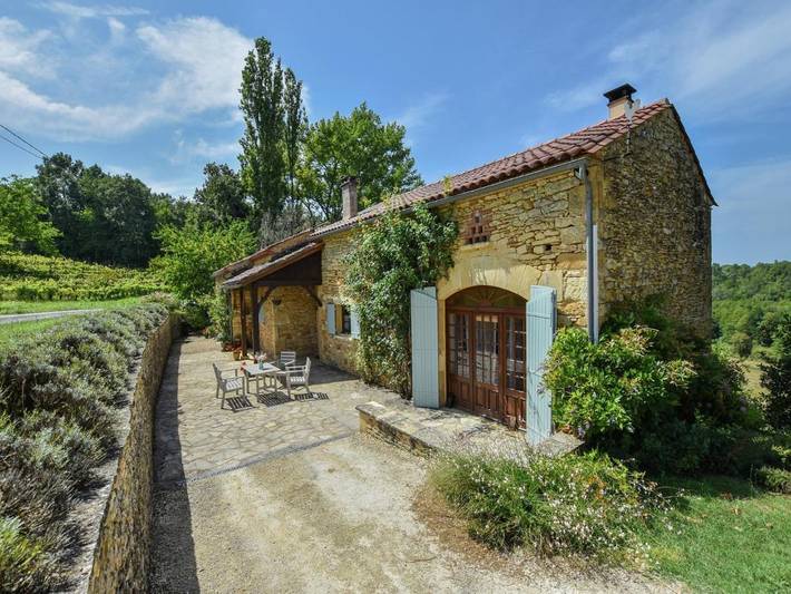Ferienhaus für 3 Personen, mit Balkon und Terrasse sowie Garten und Pool
