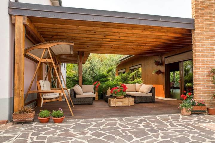 Maison de campagne pour 3 personnes, avec Terrasse ainsi que Jardin et Vue à Faenza