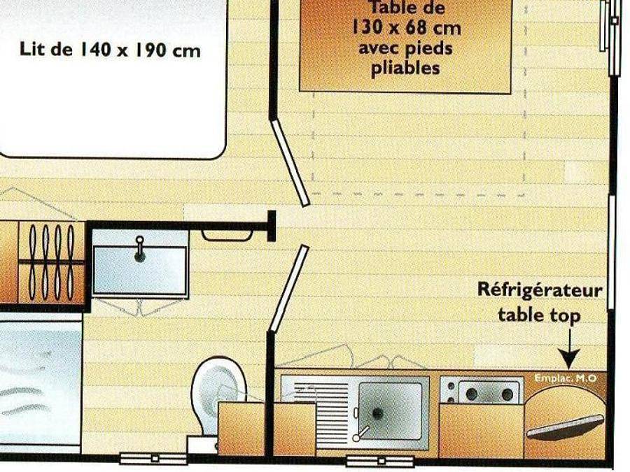 Camping Les Jardins d'Estavar - Mobilhome 2 personas - 16m2 in Estavar, Parque Natural Regional de los Pirineos Catalanes