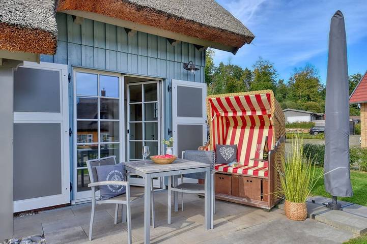 Ferienhaus für 3 Personen, mit Terrasse und Garten