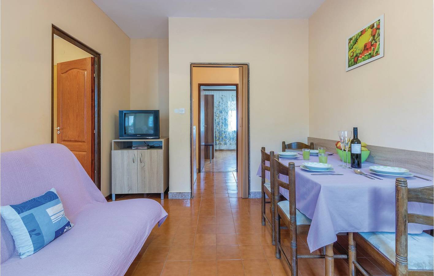 Ganze Ferienwohnung, Ferienwohnung für 5 Personen mit Terrasse in Valbandon, Fazana