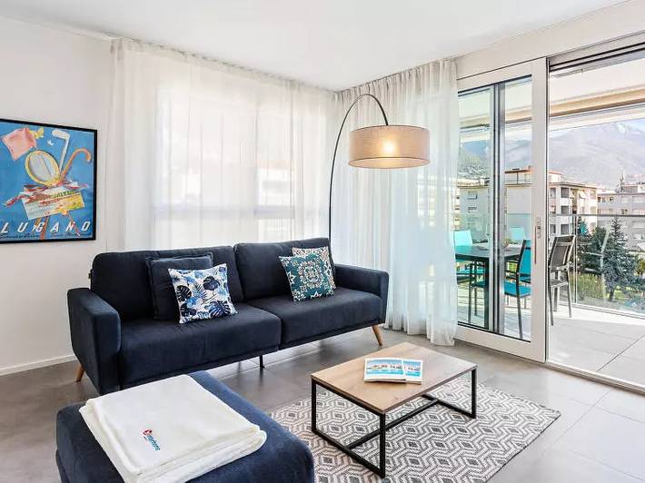 Ferienwohnung für 2 Personen, mit Balkon am Lago Maggiore (Schweiz)