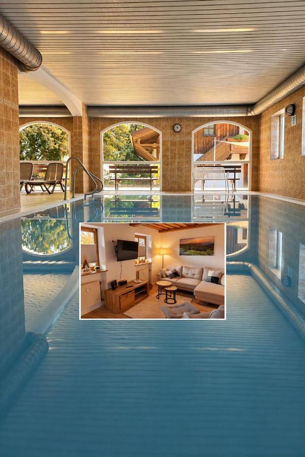 Ferienwohnung für 4 Personen, mit Terrasse und Garten sowie Pool und Sauna in Hauzenberg