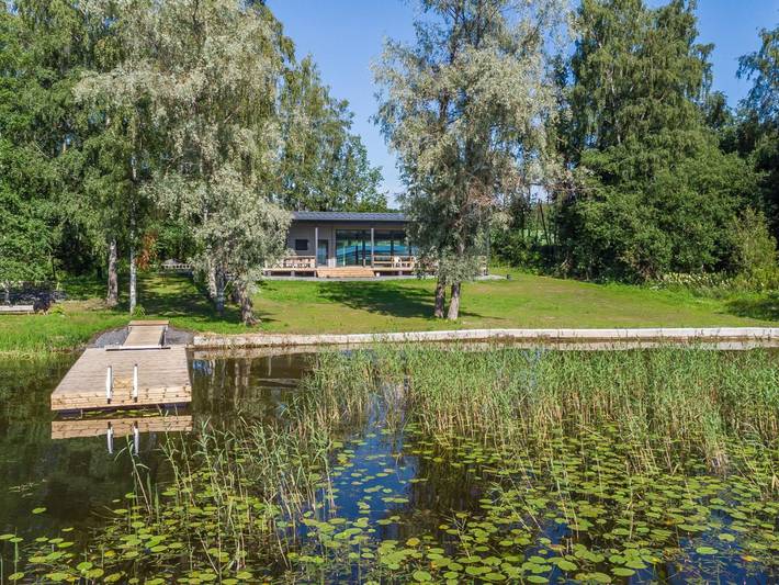 Dom dla 8 osób, z Balkon i Sauna oraz Widok na jezioro w Finlandia