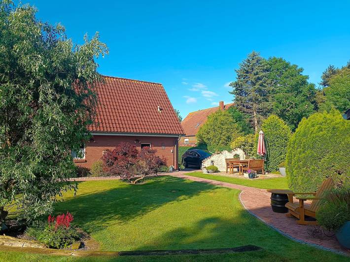 Ferienwohnung für 3 Personen, mit Terrasse und Garten in Jemgum