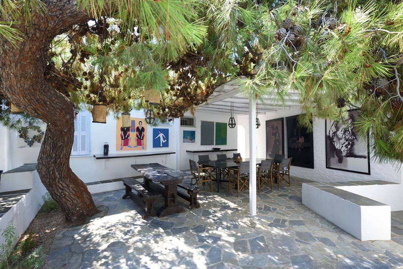 Endearing Sifnos Villa | Villa Grindelwald | 7 Bedrooms | Breathtaking Sea Views | Private Pool with Aqua Gym Equipment | Bbq Facilities | Shaded Outdoor Dining Area | Private Garden | Exambela in Cícladas