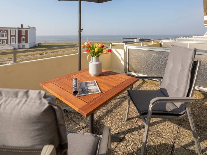 Ferienwohnung für 2 Personen, mit Balkon auf Norderney