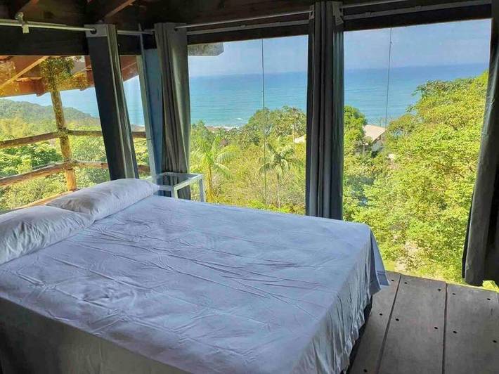 Maison de vacances pour 6 personnes, avec balcon ainsi que vue et jardin