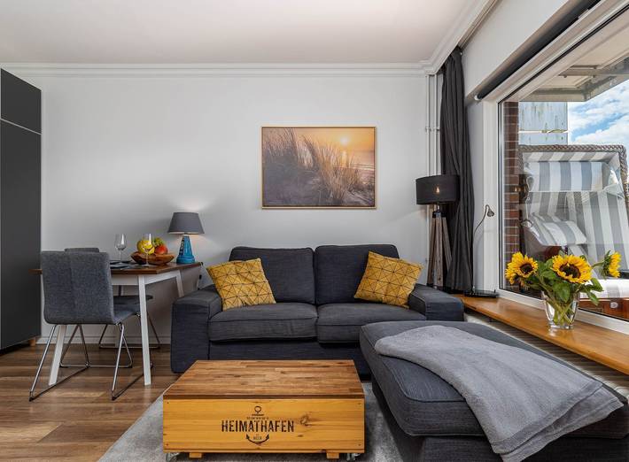 Ganze Wohnung, Charmante 1- Zimmer-Ferienwohnung im Herzen von Sylt, in Wenningstedt. in Wenningstedt, Sylt