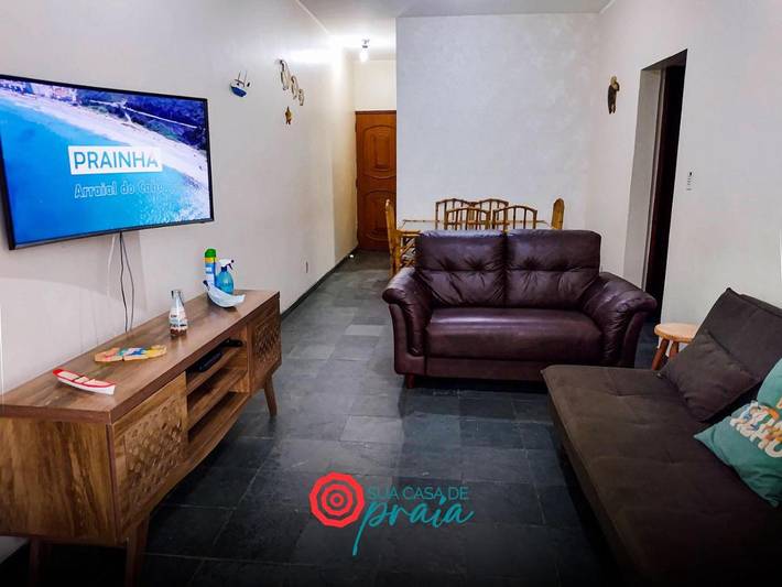 Casas e apartamentos de temporada para 8 pessoas, com balcão em Prainha - Arraial