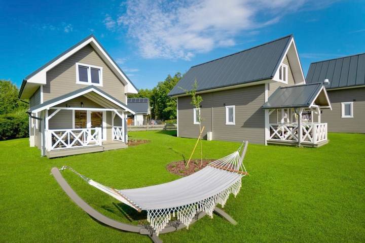 Ferienhaus für 5 Personen, mit Garten und Ausblick, mit Haustier