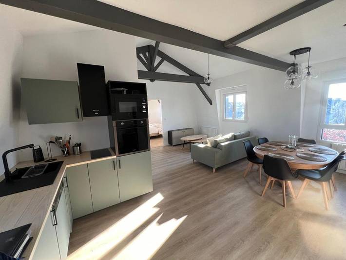 Gîte pour 6 personnes, avec Vue dans Gonneville-la-Mallet