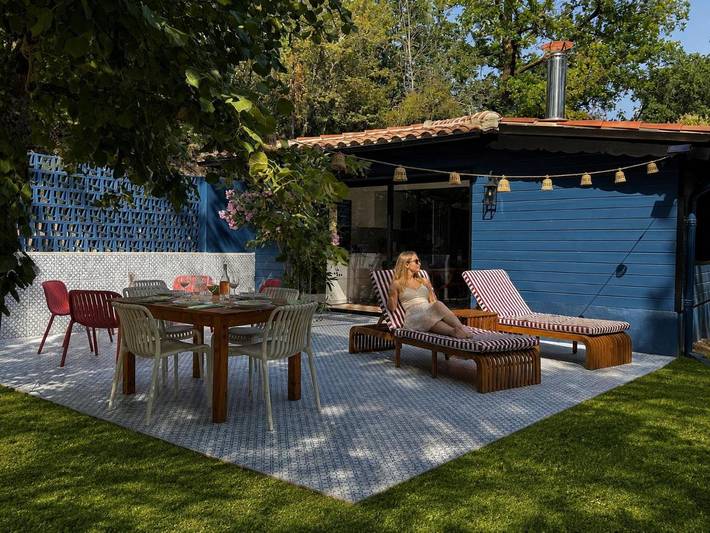 Location de vacances pour 4 personnes, avec Terrasse et Jardin ainsi que Vue et Vue sur le lac à Marsolan
