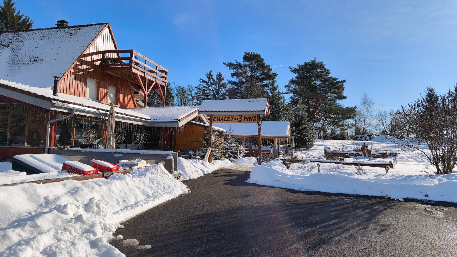 Gästezimmer „Chalet Des 3 Pins - Vitamines“ mit Bergblick, Gemeinschaftsterrasse & Wlan in Plaine, Niederrhein Elsass