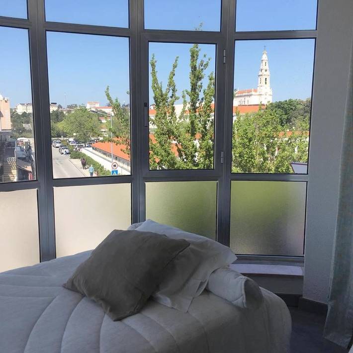 Pousada para 3 pessoas, com terraço e vista em Fátima
