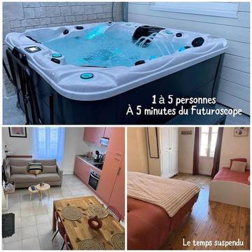 Gîte pour 5 personnes, avec jardin ainsi que terrasse et jacuzzi dans Jaunay-Marigny