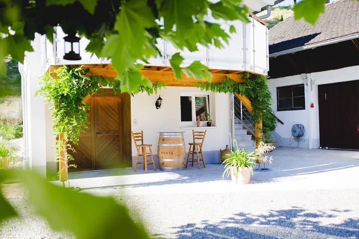 Ferienwohnung für 5 Personen, mit Balkon und Garten