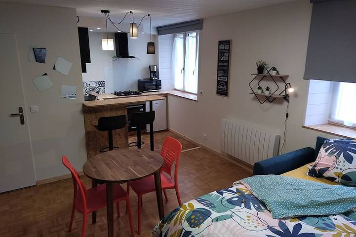 Entire apartment, Le Lupicin, a comfortable, spacious studio in the heart of the Haut Jura nature park. in Saint-Lupicin, Parc naturel régional du Haut-Jura