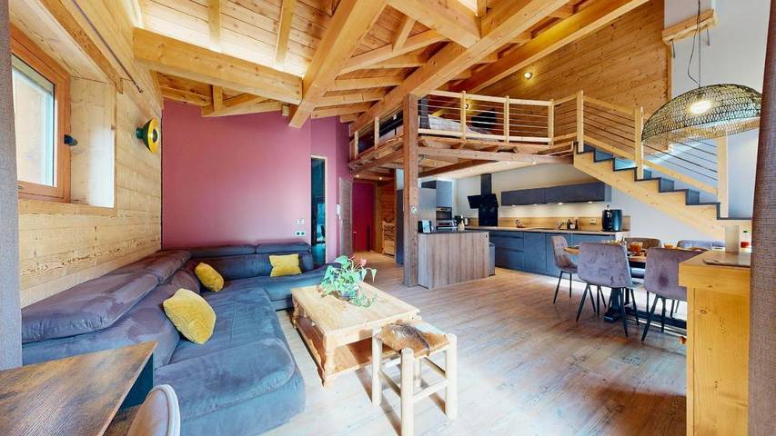 Chalet pour 10 personnes, avec vue et balcon, adapté aux familles dans Val-Cenis