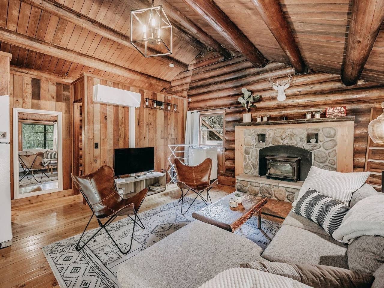 Historisches Blockhaus in North Cascades National Park