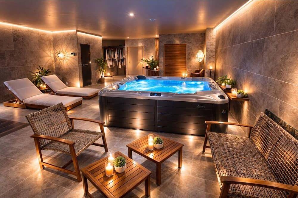 Appartement entier, Spa suite privatif avdc Jacuzzi, sauna, douche sensoriel, siège japonais massage in Poitiers, Vienne (France)