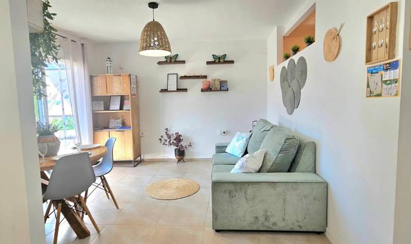 Apartamento para 4 personas, con Balcón y Terraza además de Jardín y Piscina en Puebla de Farnals