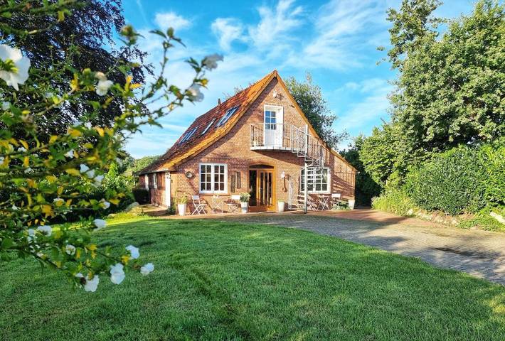 Ferienwohnung für 6 Personen, mit Terrasse und Garten sowie Ausblick im Oldenburger Münsterland