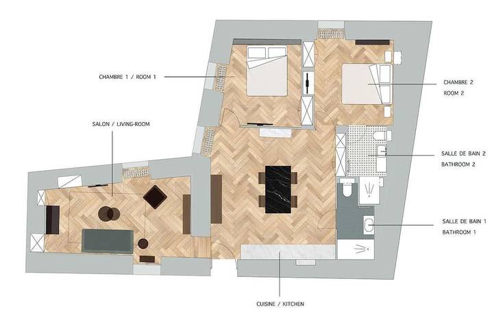 Appartement de vacances pour 4 personnes