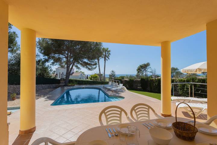 Ferienhaus "Villa Llebeig" in Strandnähe mit Meerblick und Pool in San Jaime Mediterráneo, Alaior Gemeinde